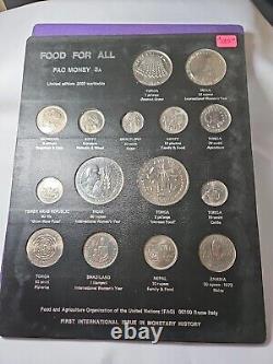 1976 FAO Money Food For All Contains Silver Pages 2, 3, 3A, 4, 4A 5 Page Lot