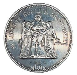 1976 FRANCE Large HERCULES. 900 Silver 50 FRANCS Coin #3 KM # 941.1
