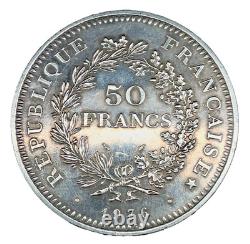 1976 FRANCE Large HERCULES. 900 Silver 50 FRANCS Coin #3 KM # 941.1