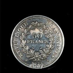 1976 FRANCE Large HERCULES. 900 Silver 50 FRANCS Coin #3 KM # 941.1
