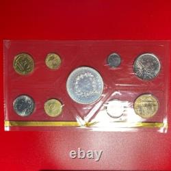 1976 France (9) Coins Specimen Fdc Set. 87 Oz Silver Bu Hercules Monnaie Box+coa