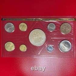 1976 France (9) Coins Specimen Fdc Set. 87 Oz Silver Bu Hercules Monnaie Box+coa