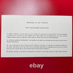 1976 France (9) Coins Specimen Fdc Set. 87 Oz Silver Bu Hercules Monnaie Box+coa