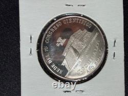 1976 Mexico Proof Like Uncirculated Silver Coin Sociedad Numismatica De Mexico