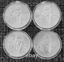 1977 Mexico 100 Cien Pesos Set of 4 Coins 1 Oz, content. 72 Silver uncirculated