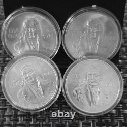 1977 Mexico 100 Cien Pesos Set of 4 Coins 1 Oz, content. 72 Silver uncirculated