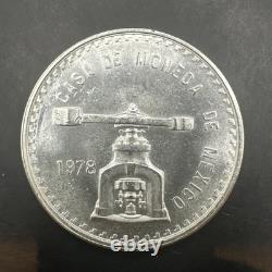 1978 MEXICO ONZA SILVER Troy COIN Nice Ley. 925 Lowest Mintage BU