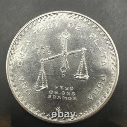 1978 MEXICO ONZA SILVER Troy COIN Nice Ley. 925 Lowest Mintage BU