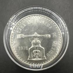 1978 MEXICO ONZA SILVER Troy COIN Nice Ley. 925 Lowest Mintage BU