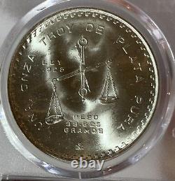 1978 Mexico Onza Silver Coin Pcgs Ms66