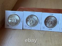 1978 Mexico Una Onza Balance Scale 1 Troy oz 99.9% Silver Uncirculated KEY DATE