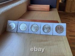 1978 Mexico Una Onza Balance Scale 1 Troy oz 99.9% Silver Uncirculated KEY DATE