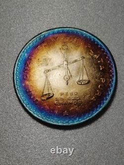 1979 Casa De La Moneda Mexico Una Onza De Plata Monster Bullseye Toner