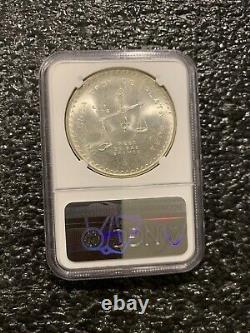 1980/79 Mexico 1 Onza Silver Coin NGC MS 66