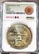 1980 Mexico Silver 1 Onza High 8 Ngc Ms 63 Amazing Color Toning 1 Oz