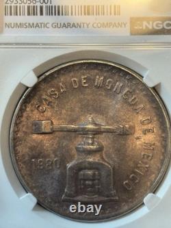 1980 Mexico Silver 1 Onza Ngc Ms 62 Beautiful Coin