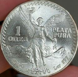 1982, 1983, 1984, 1985, and 1986 (5 Coins) Mexico 1 oz silver Libertad