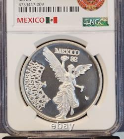 1982 Mexico Silver Medal Numismatic Society 10th Covention Ngc Ms 68 Top Pop