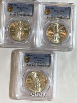 1983 MO MEXICO PCGS MS67 ONZA. 999 SILVER 1oz LIBERTAD GEM, RANDOM PICK