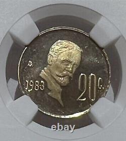 1983 Mexico 20 Centavos Proof Ngc Pf67 Ultra Cameo