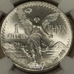 1983-Mo 1-ONCE MEXICO LIBERTAD WINGED VICTORY NGC MS68 RARE R5 HIGHEST GRADES
