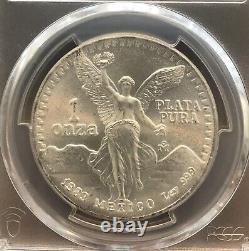 1983-Mo Onza Mexico Libertad Silver Coin PCGS MS67. SKN 0418