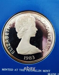 1983 Solomon Islands Silver $10 5th Anniversary of Independence Coin