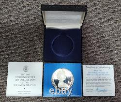 1983 Solomon Islands Silver $10 5th Anniversary of Independence Coin