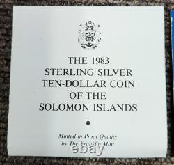 1983 Solomon Islands Silver $10 5th Anniversary of Independence Coin