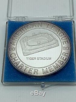 1984 World Champions Detroit Tigers Commemorative. 999 Silver Coin (Very Rare)