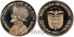 1985-FM Panama 1/10 Balboa PR-69 DCAM PCGS