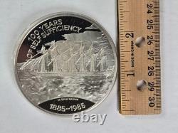 1985 Falkland Islands Silver 25 Pounds Proof Commemorative 150gm, 4.4oz ASW OGP