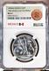 1985 Mexico Silver 50 Pesos Football Player & Ball Ngc Ms 67 Scarce Gem Coin
