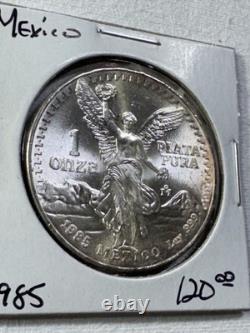 1985-Mo Mexico 1 Silver Onza