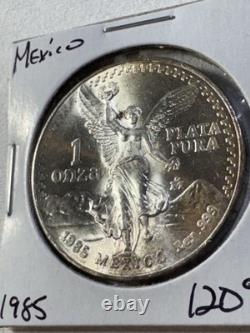 1985-Mo Mexico 1 Silver Onza