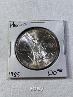 1985-Mo Mexico 1 Silver Onza