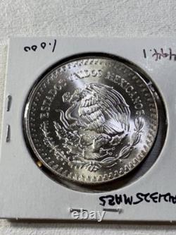 1985-Mo Mexico 1 Silver Onza
