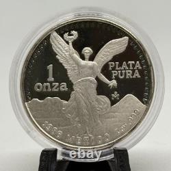 1986 Silver Proof Libertad With BOX & COA Excellent Condition RARE One of 30K