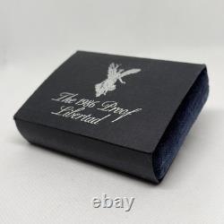 1986 Silver Proof Libertad With BOX & COA Excellent Condition RARE One of 30K