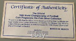 1986 World Championship of Football Gold & Silver Proof Set