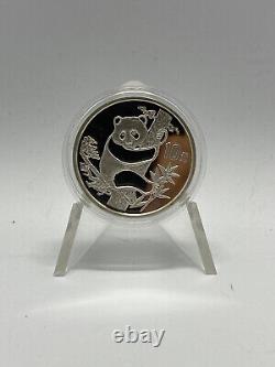 1987 China Panda 2 Coin Silver Proof Set 10 & 50 Yuan Coins w OGP