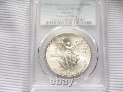 1987-MO PCGS MS68 ONZA. 999 SILVER LIBERTAD Pop Only 22 Coins Highest