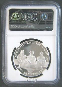 1987 Mo Silver Proof Mexico 1 Onza Ngc Pf 67 Ultra Cameo Mintage 5000