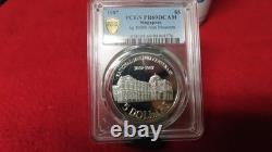 1987 SINGAPORE Centenary National Museum PCGS PR69 - 925 si-lver