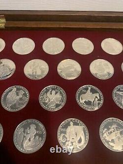 1988 Cook Islands The Coins of the Great Explorers Sterling Silver Frankin