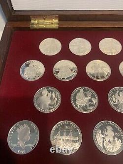 1988 Cook Islands The Coins of the Great Explorers Sterling Silver Frankin