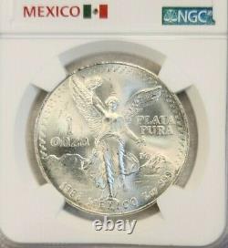 1988 Mexico Silver 1 Onza Libertad Ngc Ms 66 Pq Gem Bu Beauty Rare Key Date