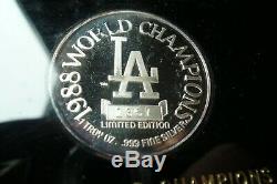 1988 World Series Los Angeles Dodgers Baseball Commemorative Silver 7 Coin Set