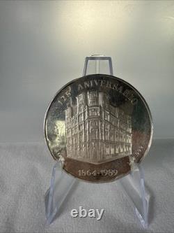 1989 Mexico 125 Aninersario Silver Proof SERFIN 1 onza