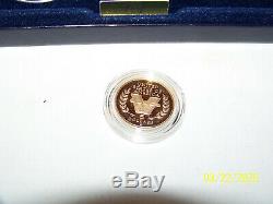 1991-1995 W World War II USA 3 Coin Proof Set. 24 Oz Gold $5 Silver $1 & Halve